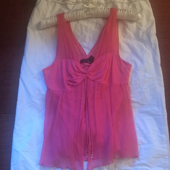 Laundry by Shelli Segal pink silk top - Picture 2 of 8